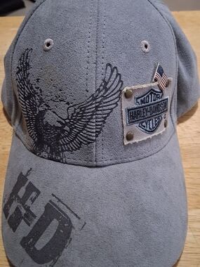 Harley-Davidson Men's Gray Eagle Logo Cap